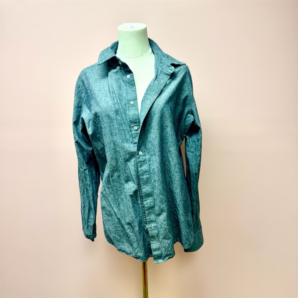 Denim Button-Up Shirt